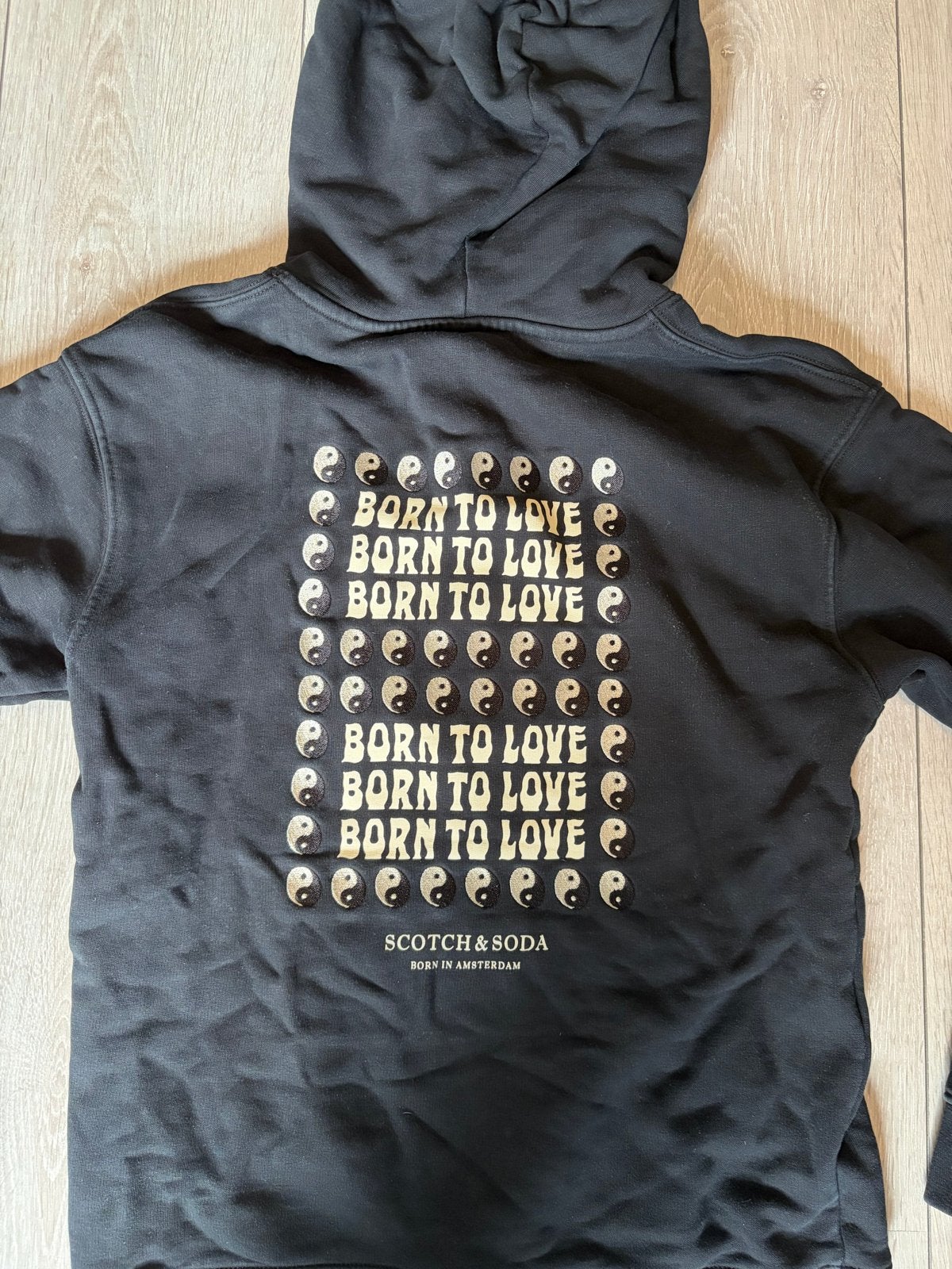 Scotch & Soda Hoodie Maat S - Born to Love, Ophalen of Verzenden, Gedragen, Maat 34 (XS) of kleiner, Zwart