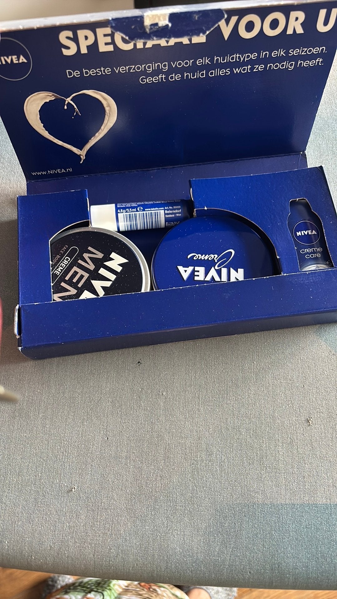 Nivea men set, Ophalen of Verzenden, Nieuw, Bodylotion, Crème of Olie