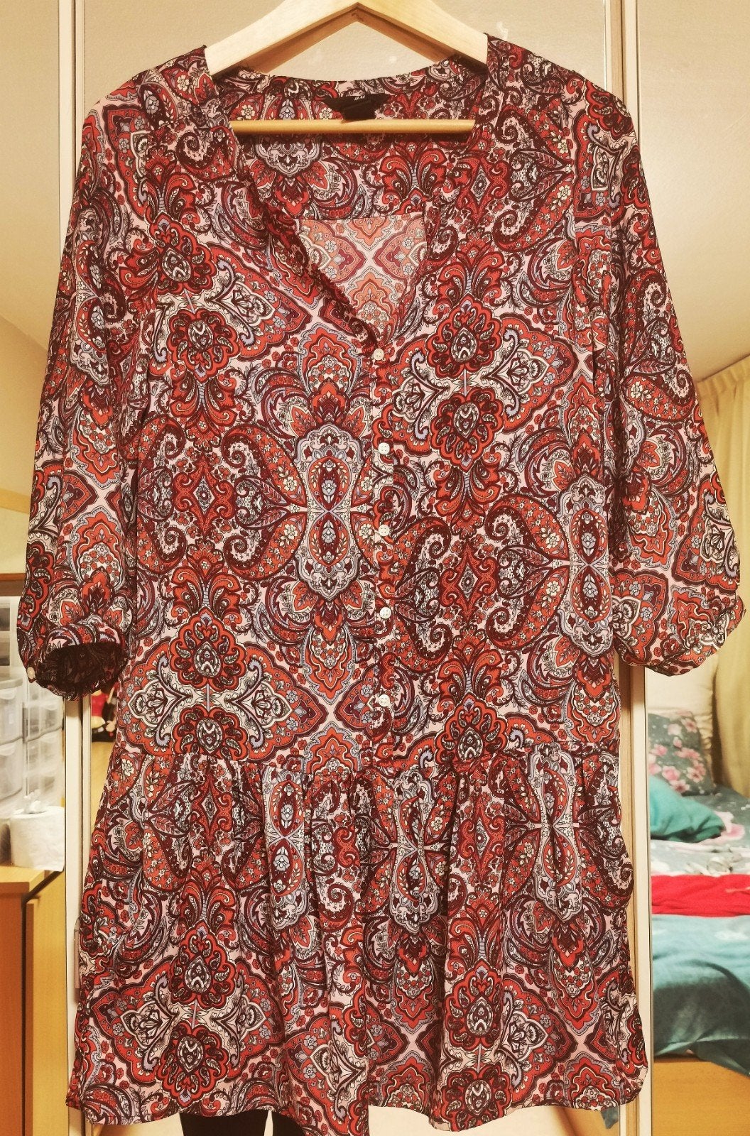 Prachtige blousejurk  paisley print blauw paars  roze, Kleding | Dames, Ophalen of Verzenden, Nieuw, Maat 34 (XS) of kleiner, Meerkleurig