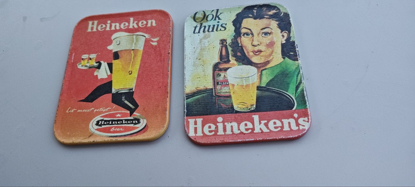 metalen Heineken onderzetters, Verzenden, Gebruikt, Overige onderwerpen