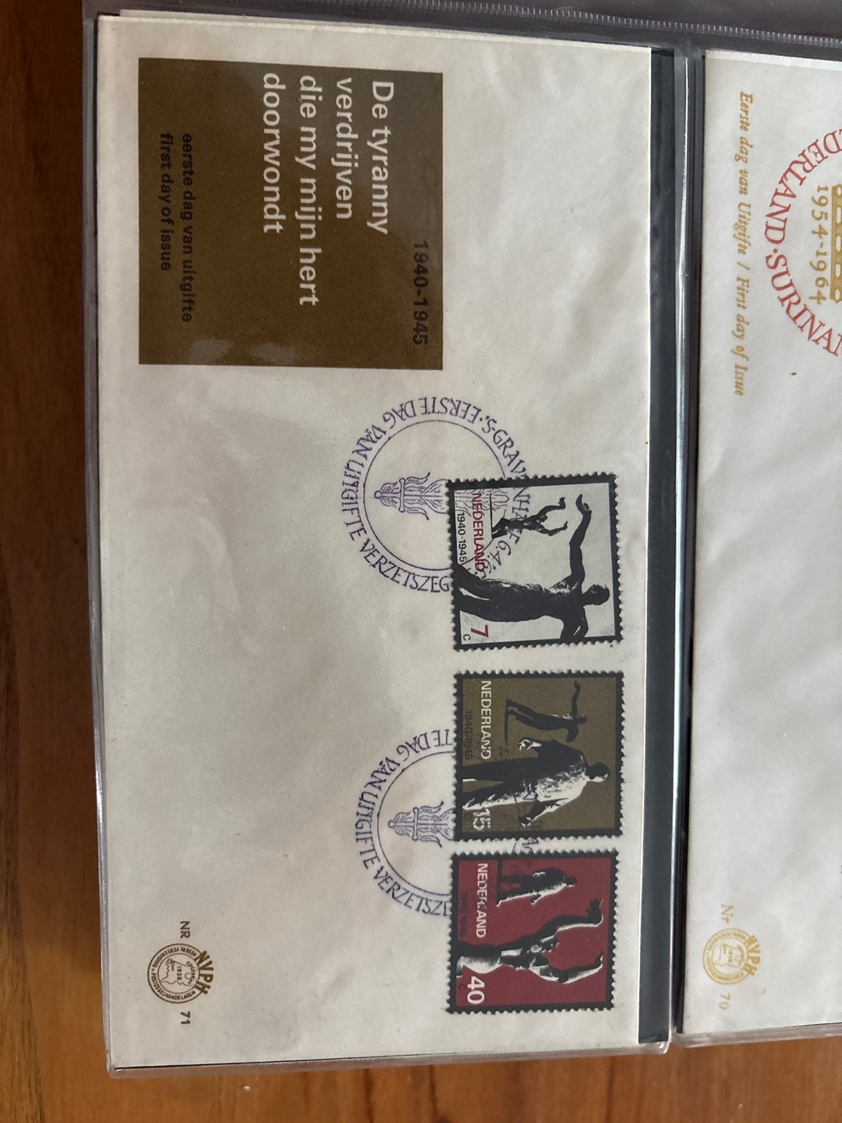 Nederlandse verzetszegels 1940-1945 Eerste Dag Uitgifte, Postzegels en Munten, Postzegels | Eerstedagenveloppen, Ophalen of Verzenden