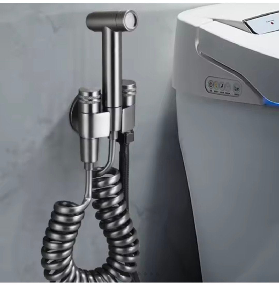 Bidet Sproeier in gun metal - Toilet Douche - RVS / messing, Doe-het-zelf en Verbouw, Ophalen of Verzenden, Nieuw, Rvs, Douche