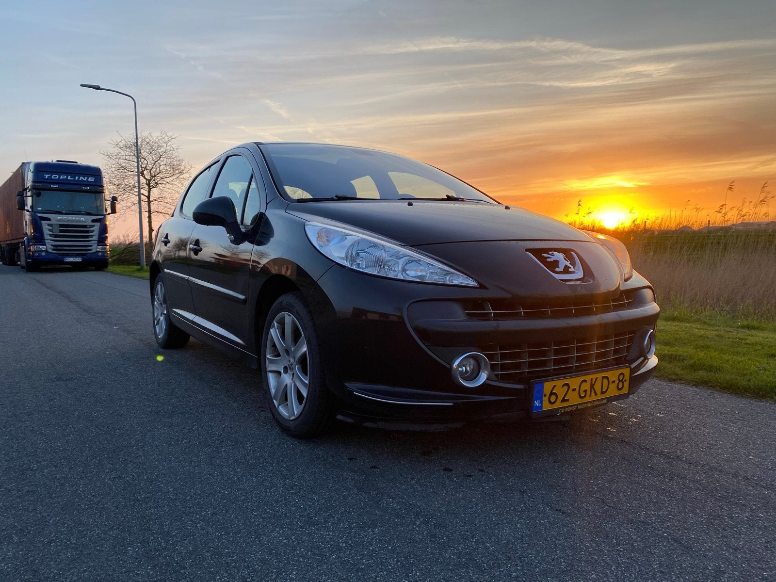 Peugeot 207 1.6 VTI 16V 5DR 2008 LPG G3, Auto's, Voorwielaandrijving, Stof, Zwart, 4 cilinders