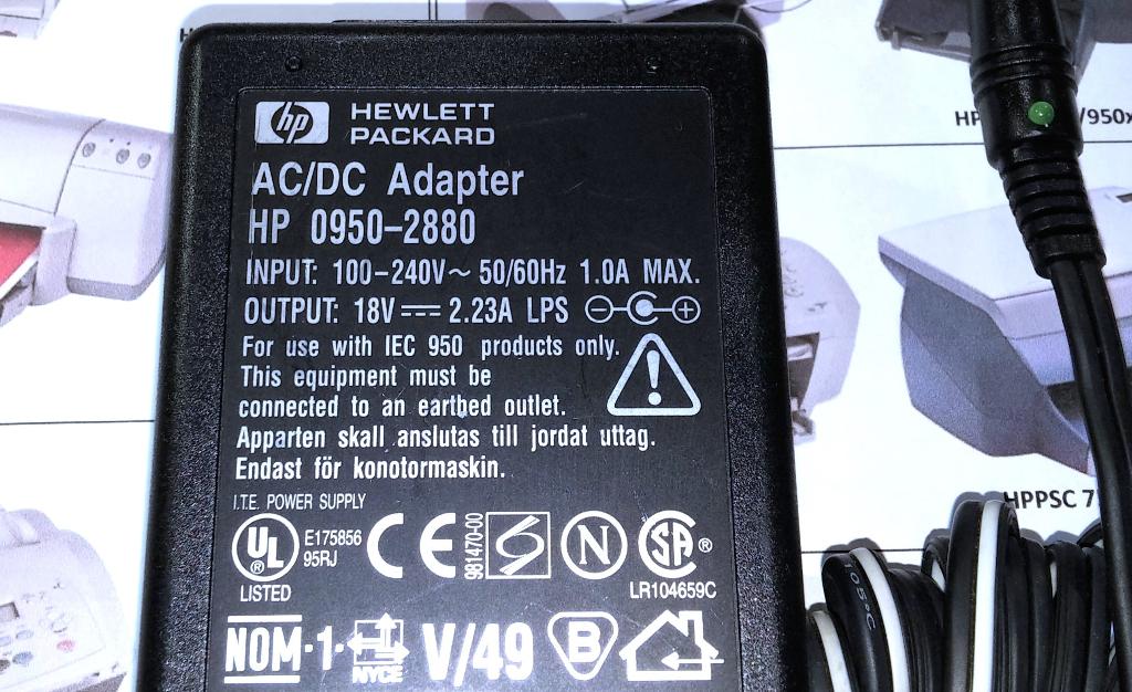 HP 0950-2880 18V 2.23A 40W ADP-45TB C2 Adapter 0950-3807, Computers en Software, Printerbenodigdheden, Ophalen of Verzenden, Zo goed als nieuw