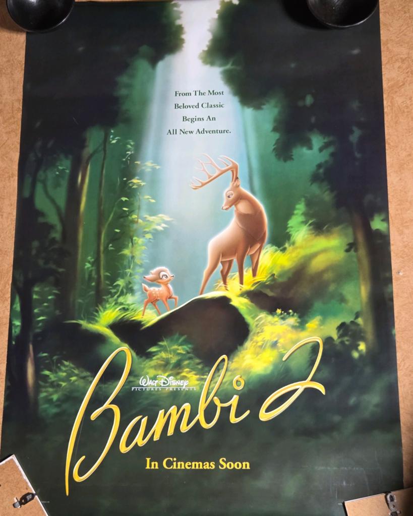 Bambi 2 Filmposter - Disney - 98x68cm, Ophalen of Verzenden