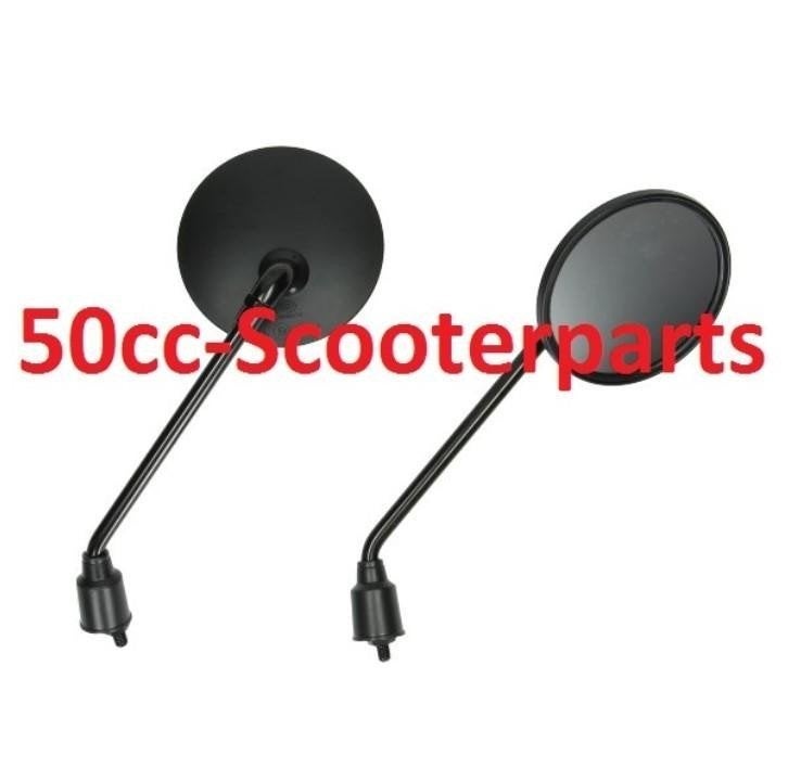 Spiegelset mat zwart Turbho Rl-50 BTC RIVA 78704, Ophalen of Verzenden