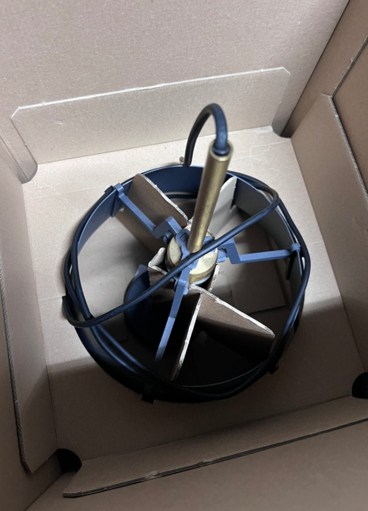 Tonone Bella Pendant Thunder Blue Brass | Van €358, nu, Tonone, Nieuw, Ophalen of Verzenden, Tonone