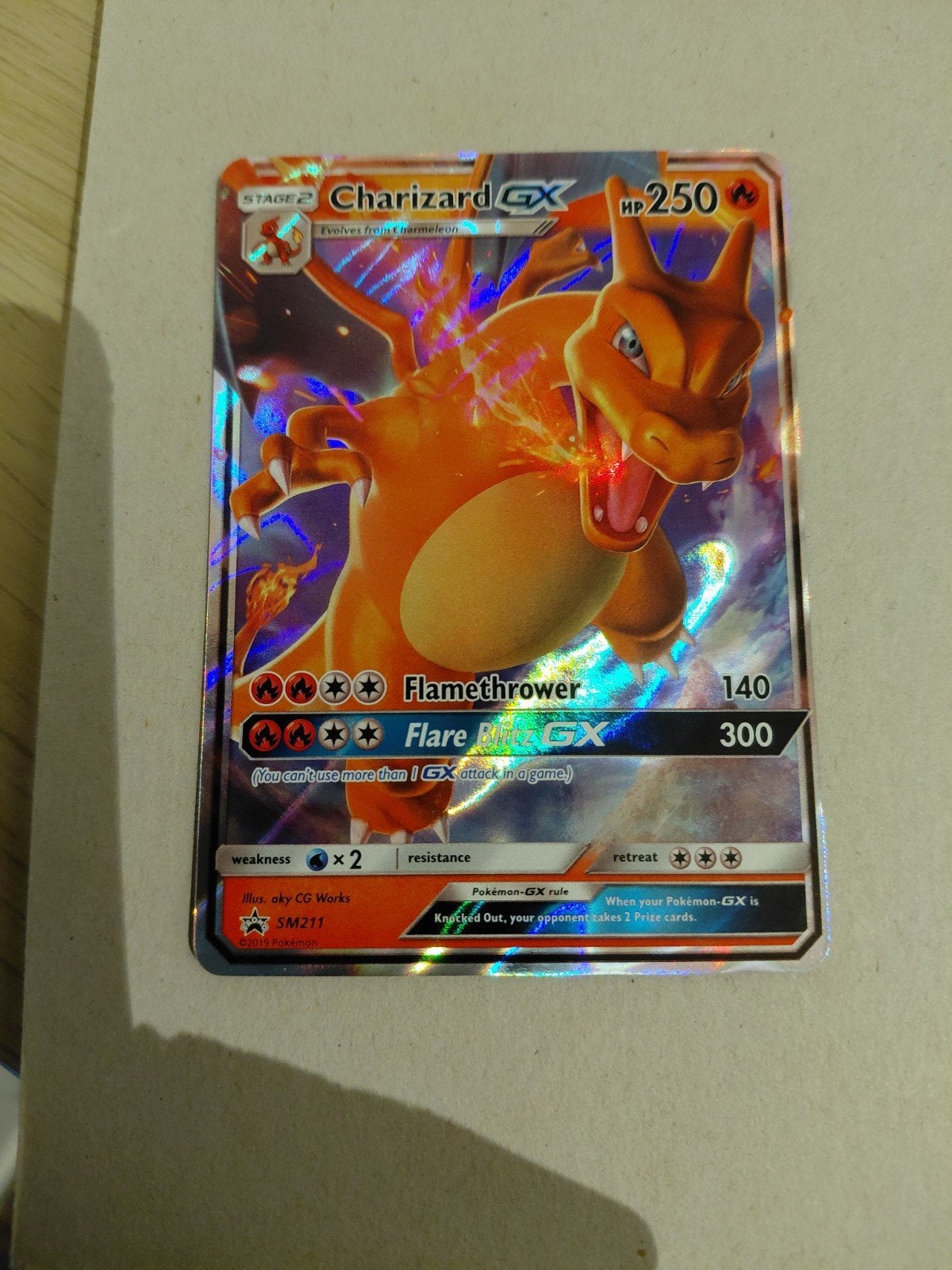 Charizard gx sm 211, Ophalen of Verzenden, Nieuw