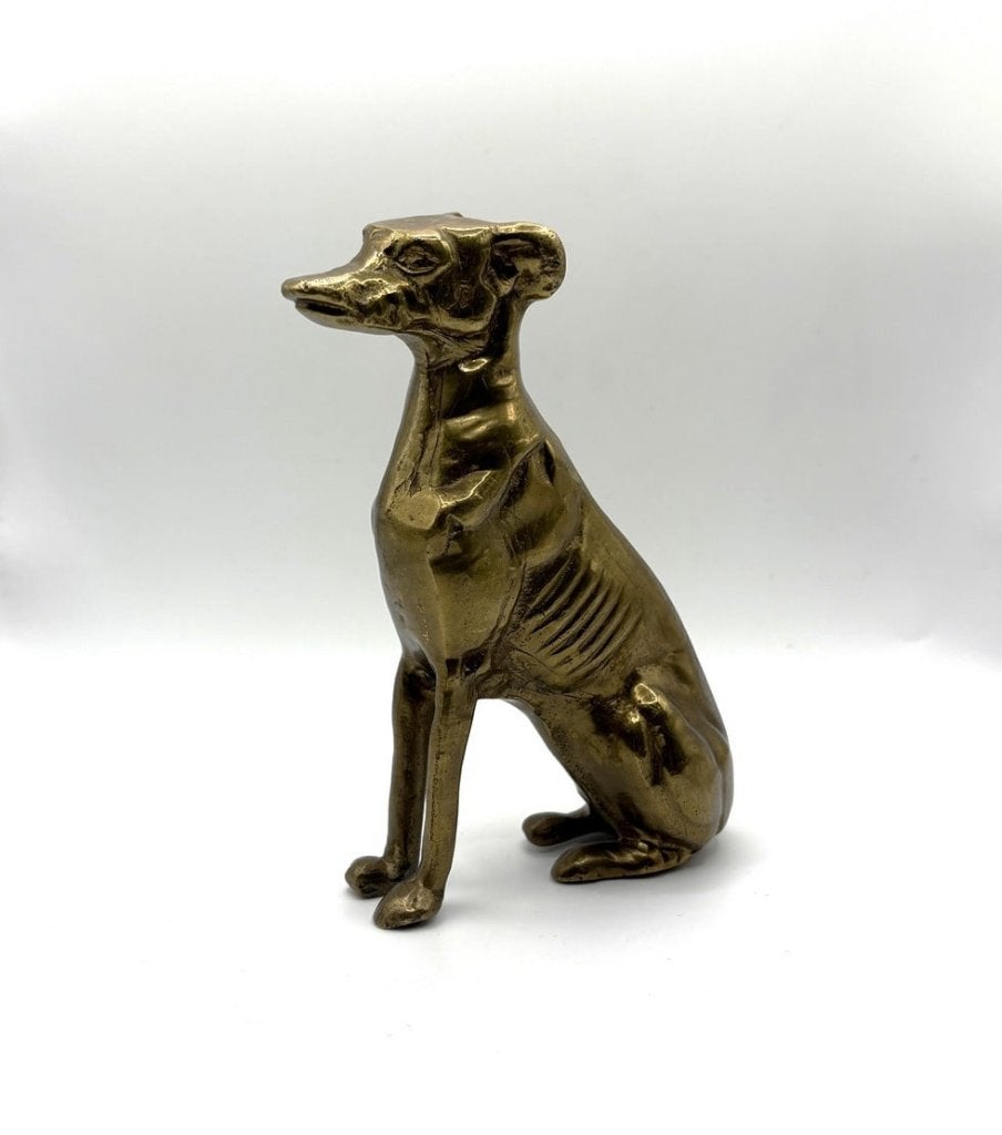 Zittende messing greyhound, Verzenden