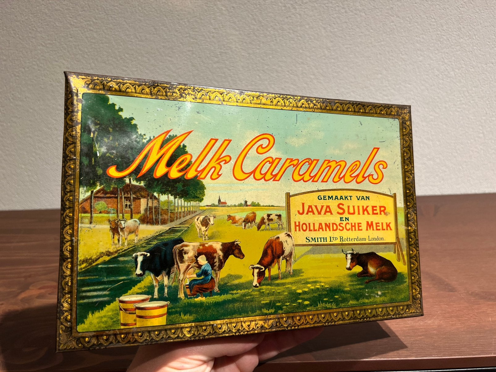 Melk Caramels Smith Rotterdam blik, Verzamelen, Ophalen of Verzenden, Zo goed als nieuw, Overige