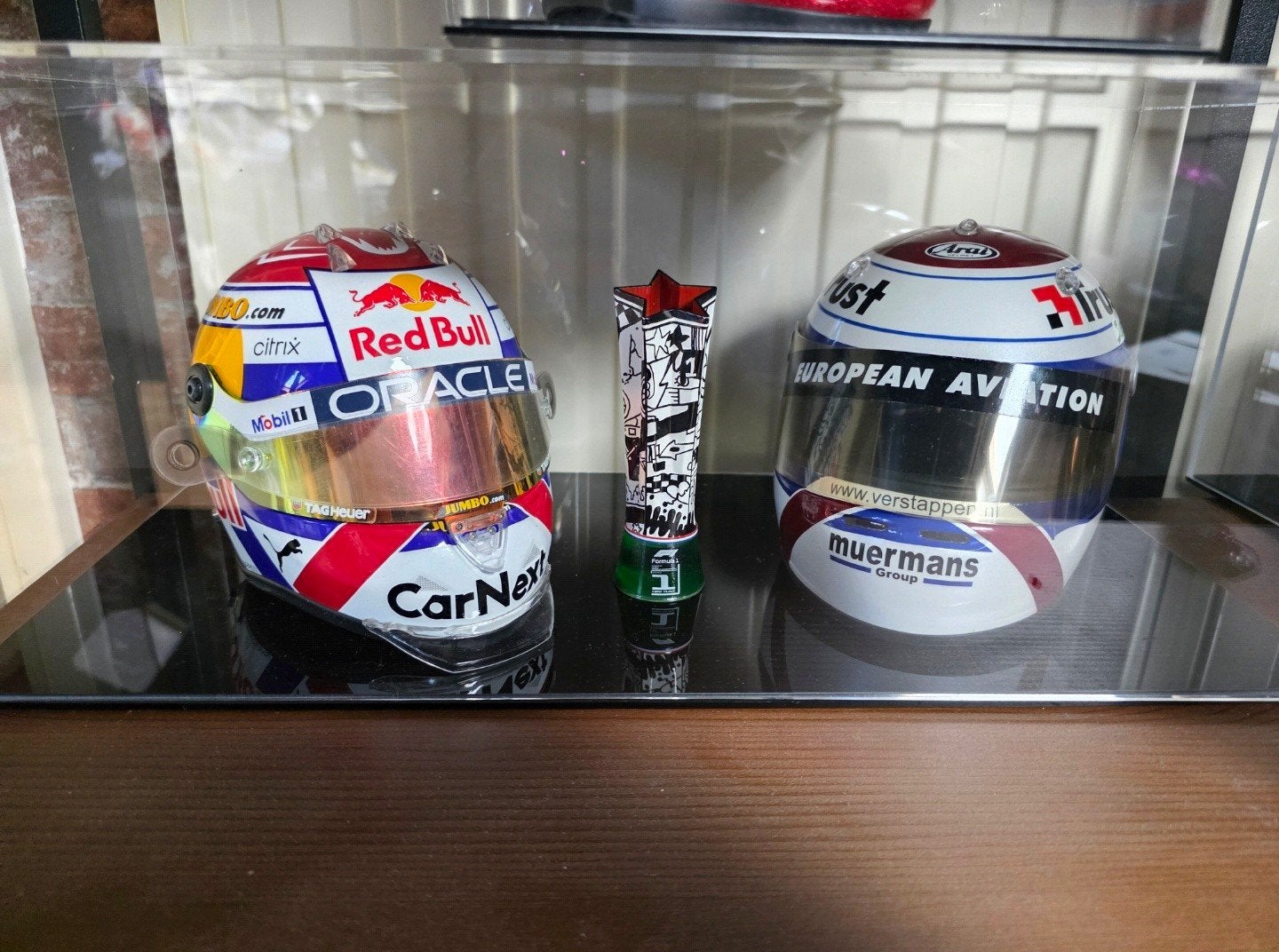 Max Verstappen & Jos Verstappen  f1 helm, Ophalen of Verzenden, Zo goed als nieuw, Formule 1