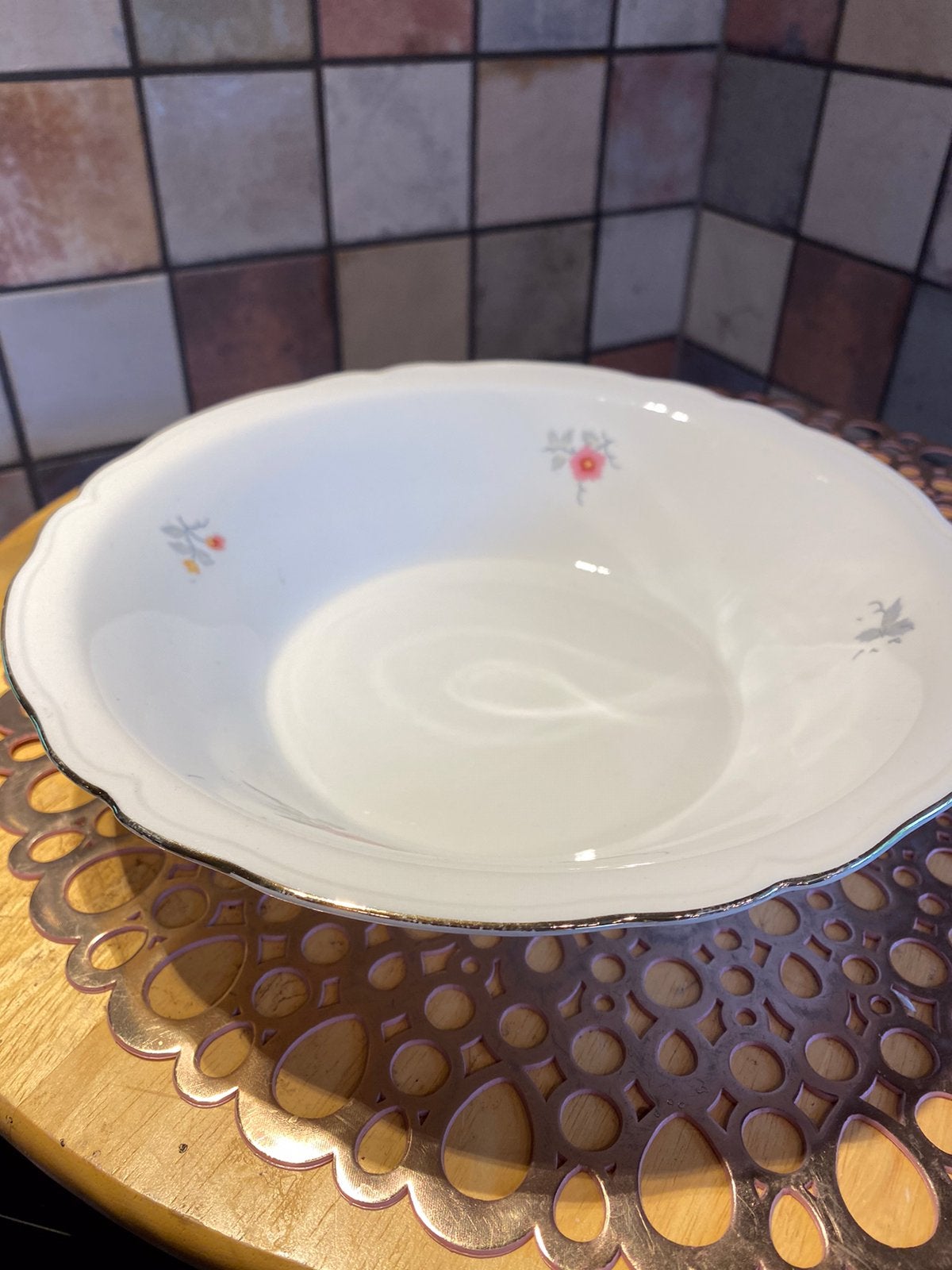 Jager,vintage schaal ,doorsnee23,5 cm. ,hoogte 5,5 cm, Antiek en Kunst, Antiek | Servies los, Ophalen of Verzenden