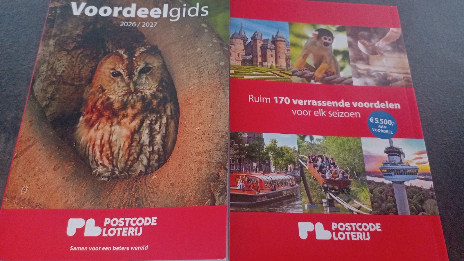 2x voordeel gids Postcodeloterij 2026/ 2027, Tickets en Kaartjes, Twee personen, Kortingsbon