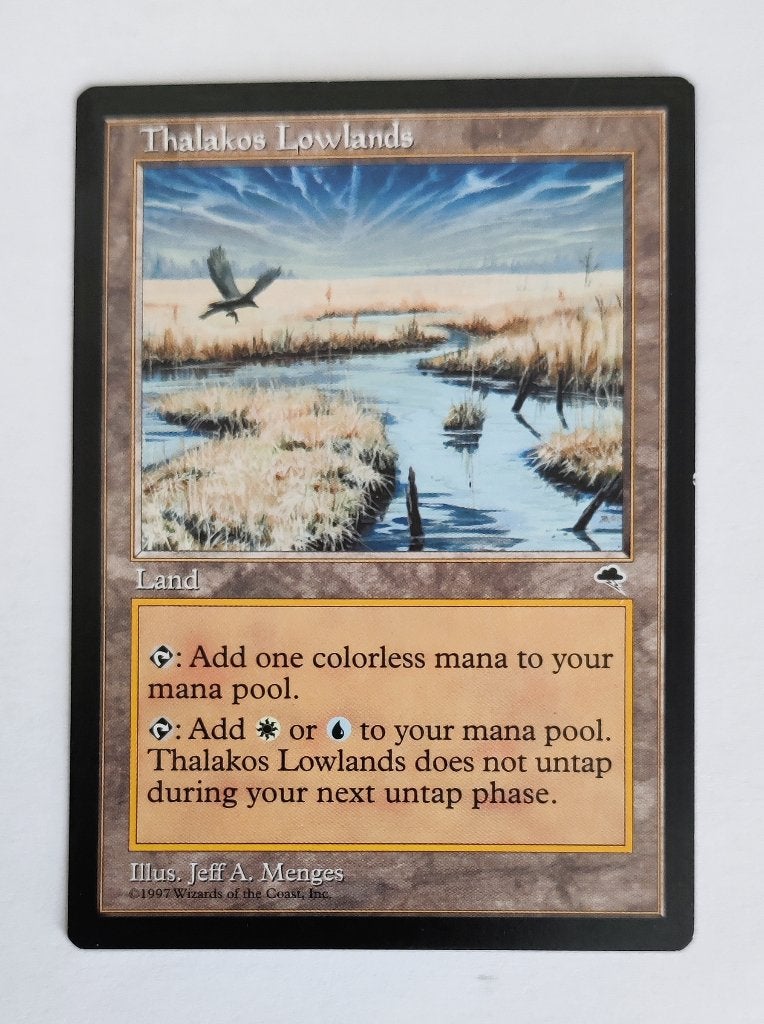 Thalakos Lowlands Tempest MTG Excellent, Ophalen of Verzenden, Zo goed als nieuw, Losse kaart