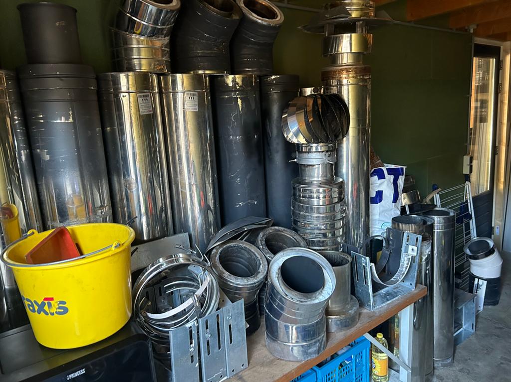 Isoduct, Gebruikt, Houtkachel, Ophalen of Verzenden, Vrijstaand