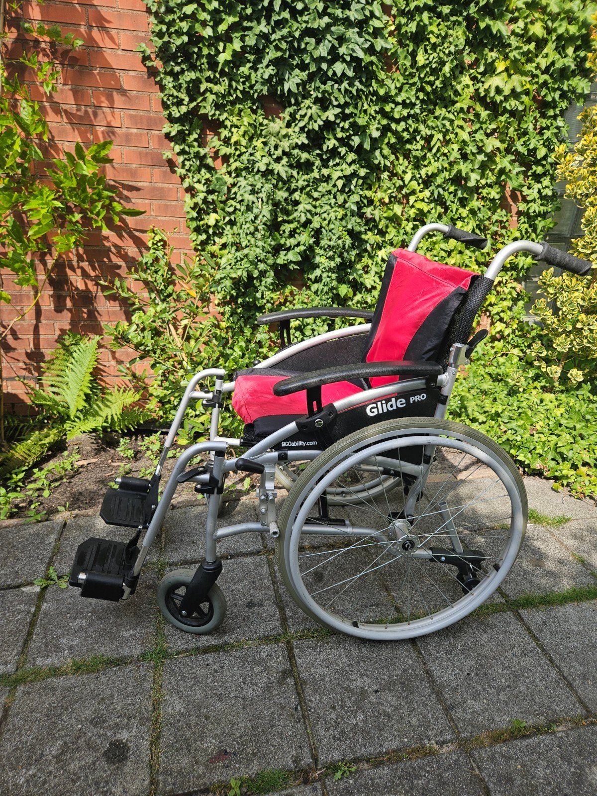 Glide Pro lichtgewicht rolstoel, Diversen, Rolstoelen, Gebruikt, Duwrolstoel, Inklapbaar, Ophalen