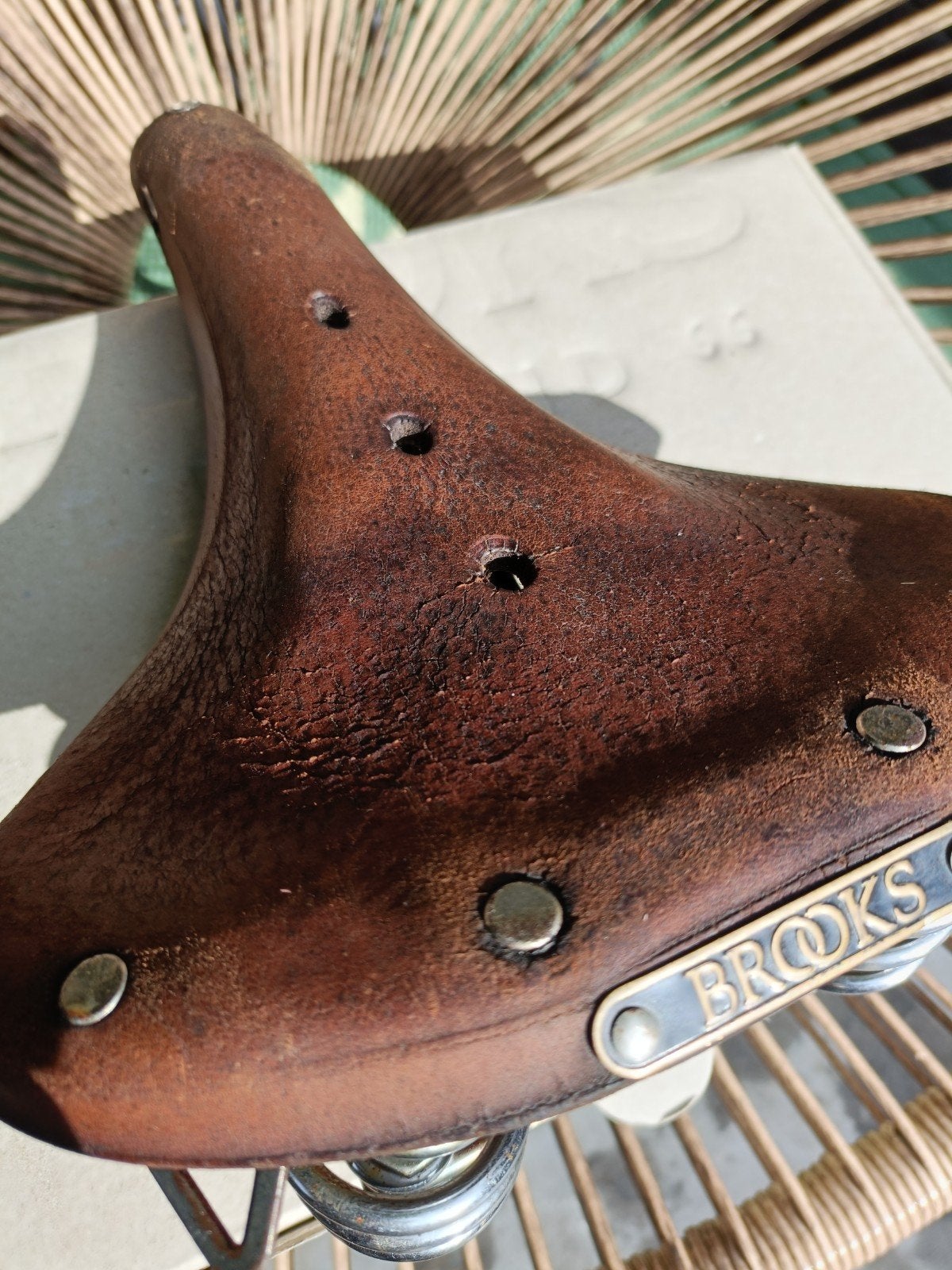 Brooks B67s Zadel - €20 Klassiek Lederen Fietszadel met Vere, Fietsen en Brommers, Gebruikt, Leer, Elektrische fiets, Ophalen of Verzenden