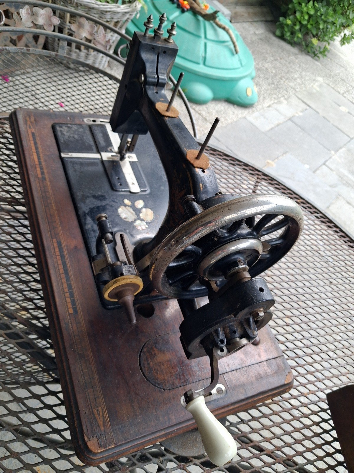 Antieke naaimachine, Ophalen of Verzenden