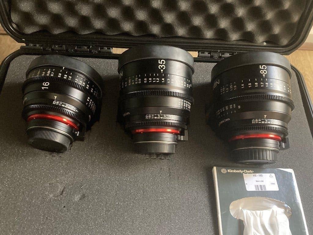 Xeen cine lenzen set, Audio, Tv en Foto, Fotografie | Lenzen en Objectieven, Ophalen, Gebruikt, Samyang, Overige typen