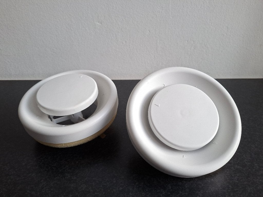 Ventilatie afvoer ventiel met klemveren (Set), Ophalen of Verzenden, Nieuw, Ventilator