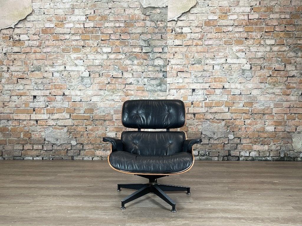 Herman Miller Eames Lounge Chair – Zwart | C. & R. Eames, Ophalen, Design, 75 tot 100 cm, Zo goed als nieuw