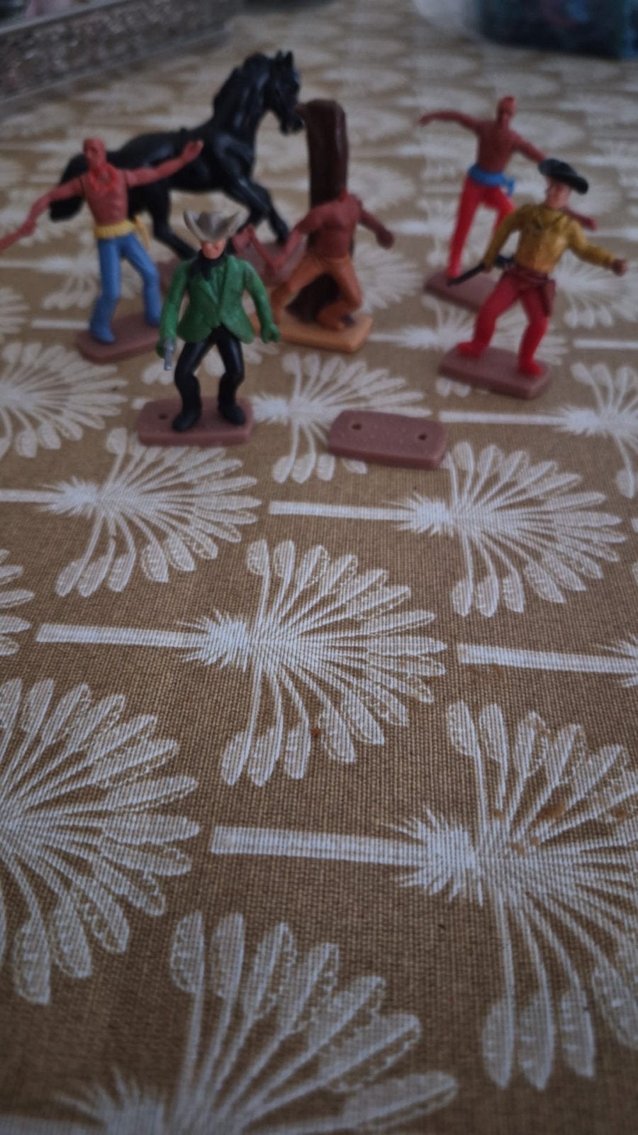 Vintage Poppetjes: Cowboys, Indianen en Paard, Ophalen of Verzenden, Gebruikt