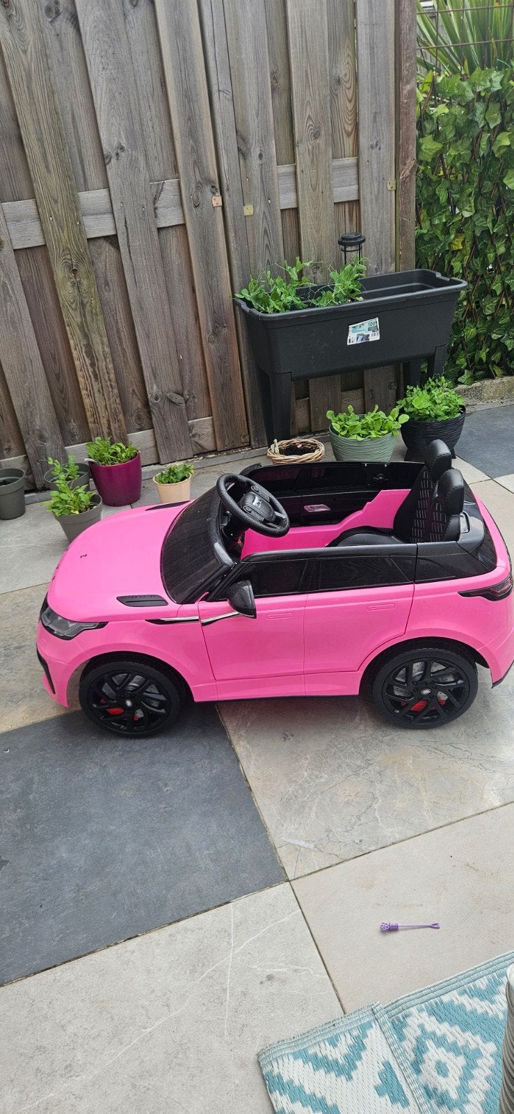 Roze Range Rover elektrische kinderauto, Ophalen, Gebruikt
