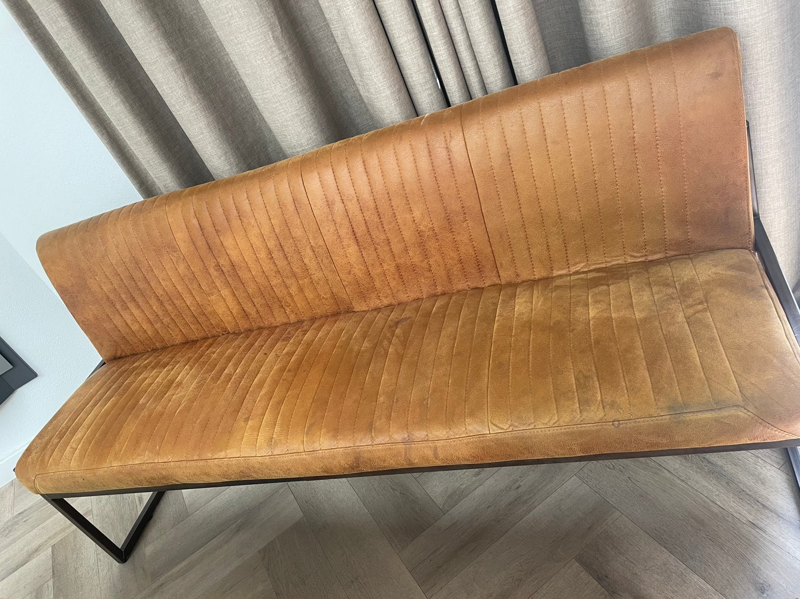 Bank voor aan eetttafel en 2 stoelen, Ophalen, Overige materialen, Gebruikt, Twee