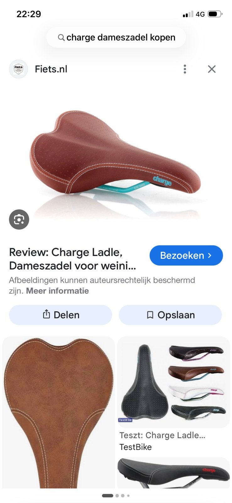 Gezocht : charge dameszadel, Ophalen of Verzenden, Zo goed als nieuw