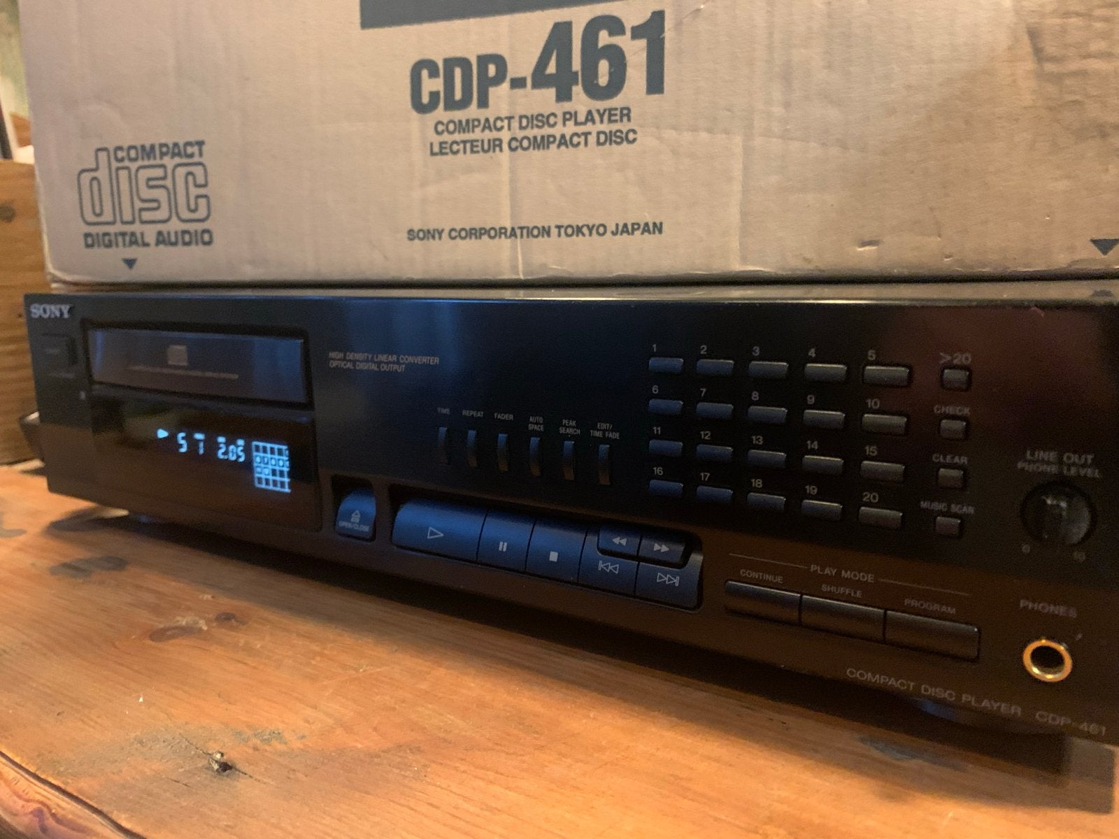 Sony CDP-461 Compact Disc Speler - Uitstekende Staat, Ophalen of Verzenden, Zo goed als nieuw, Sony