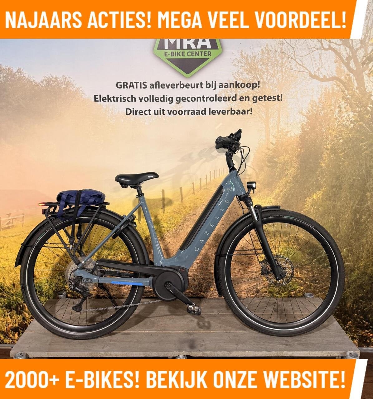 Gazelle Ultimate met Bosch Performance Line motor Bij MRA!, Fietsen en Brommers, Zo goed als nieuw, 50 km per accu of meer, Gazelle