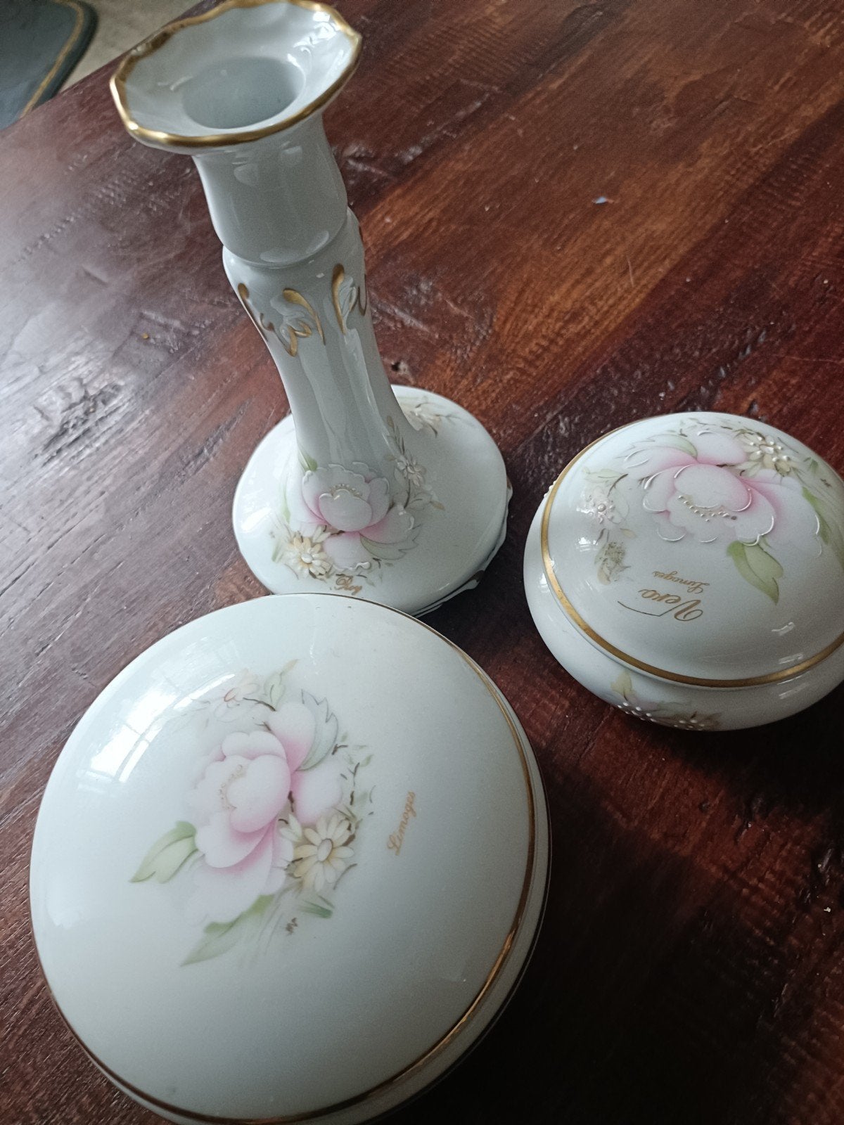 limoges  setje, Ophalen