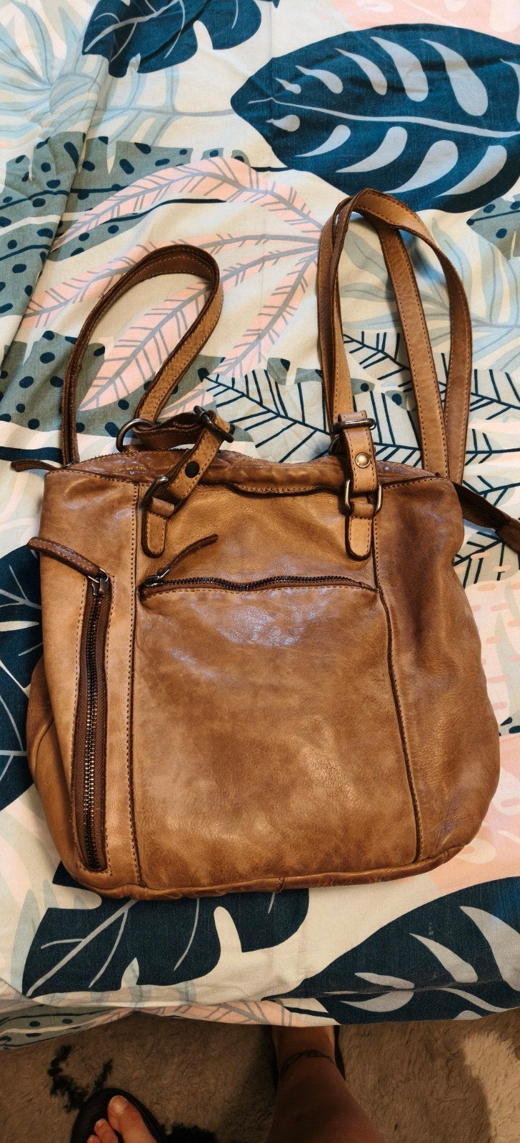 DSTRCT Rugtas Schoudertas Harrington Road Taupe, Overige merken, Gebruikt, 25 tot 40 cm, Ophalen of Verzenden