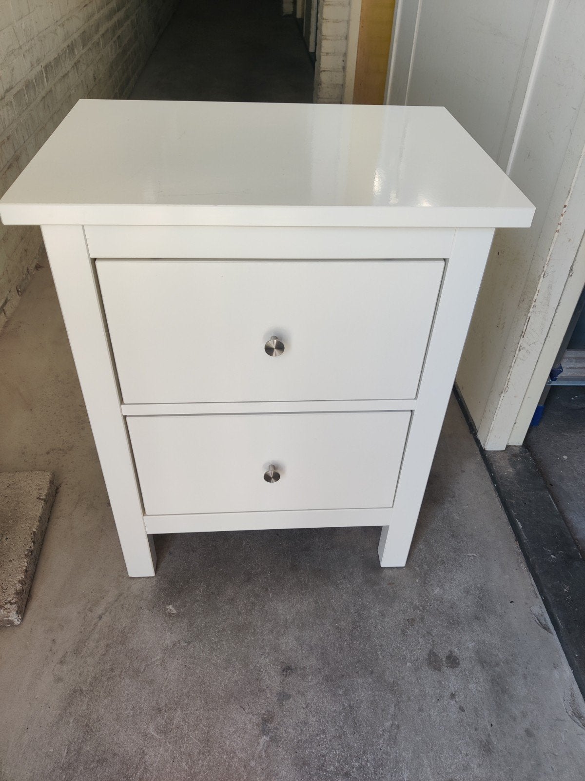 Ikea Hemnes nachtkastje wit, Ophalen, Gebruikt, 55 tot 70 cm, 45 tot 65 cm