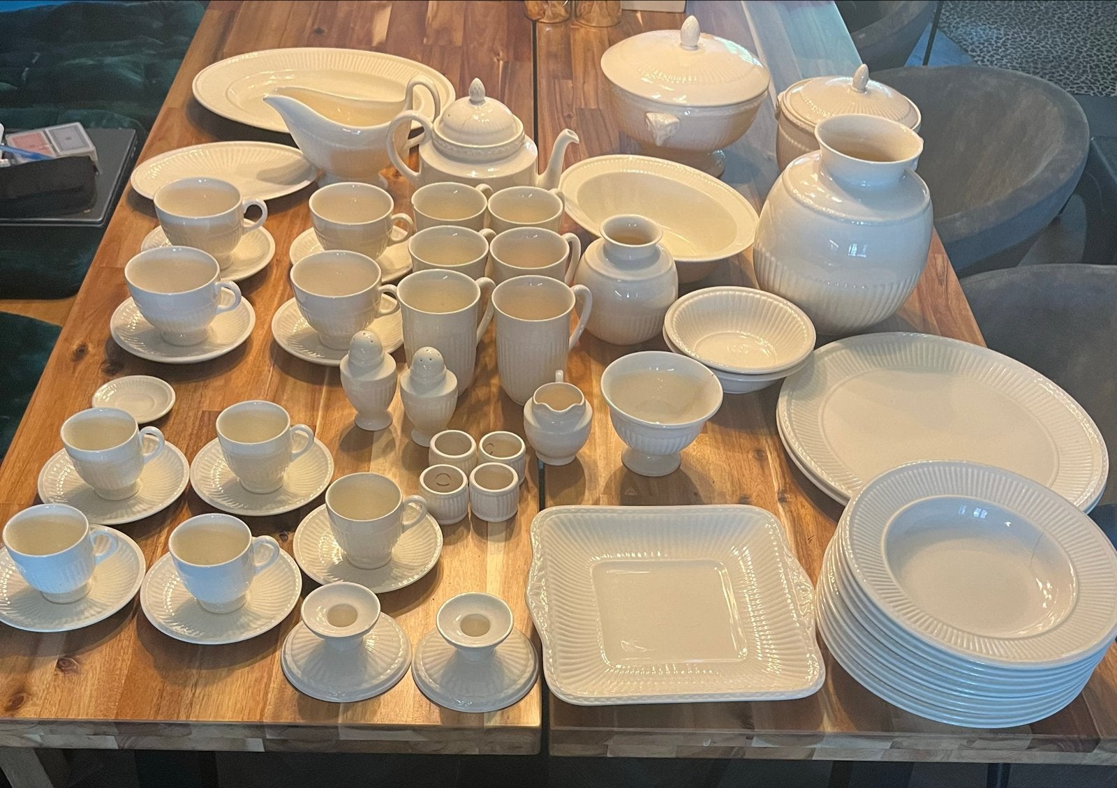 Uitgebreid Wedgwood Edme Servies, Ophalen, Gebruikt, Wedgwood, Aardewerk