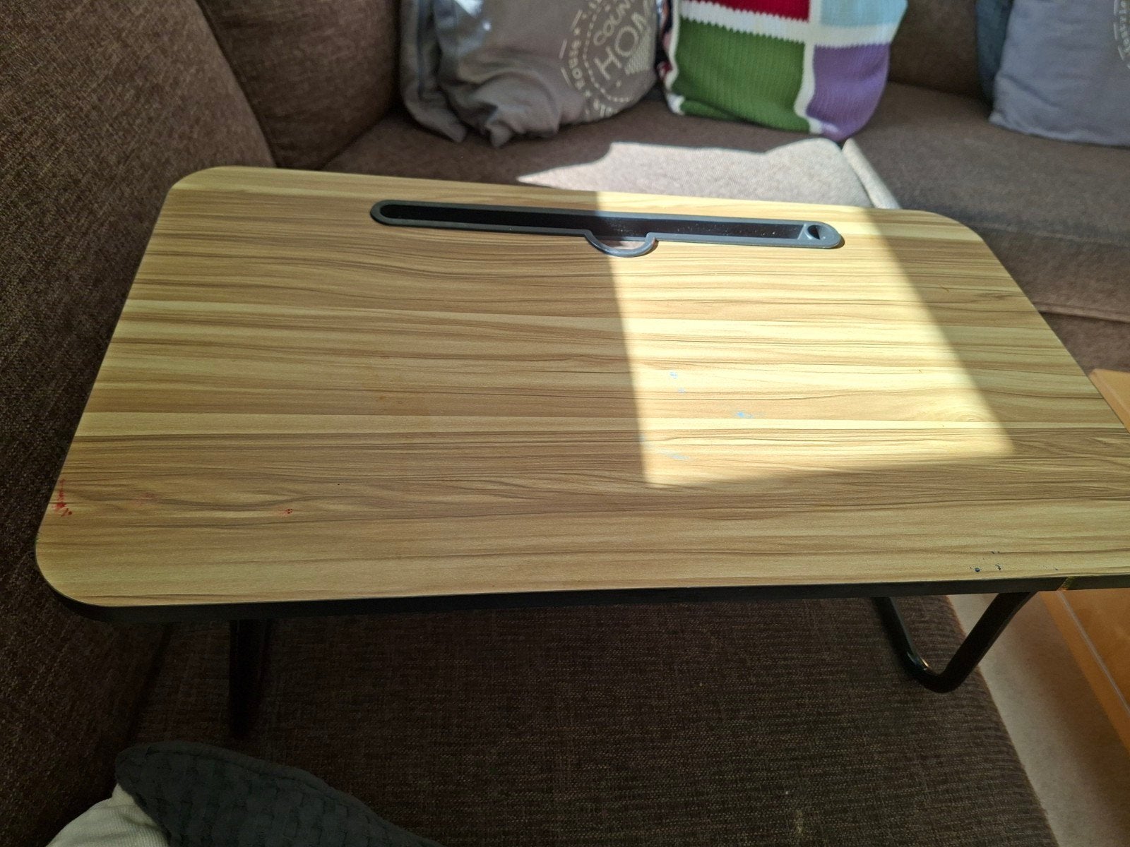 Opvouwbare laptoptafel / ontbijt op bed tafel, Ophalen, Gebruikt, Rechthoekig, Hout