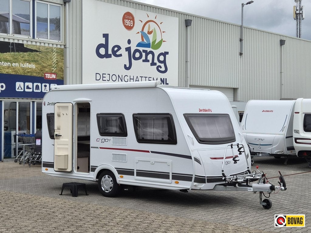 Dethleffs C'Go 415 QL Mover - Cassette luifel, Caravans en Kamperen, Standaardzit, Schokbreker, Bedrijf, Tot en met 4