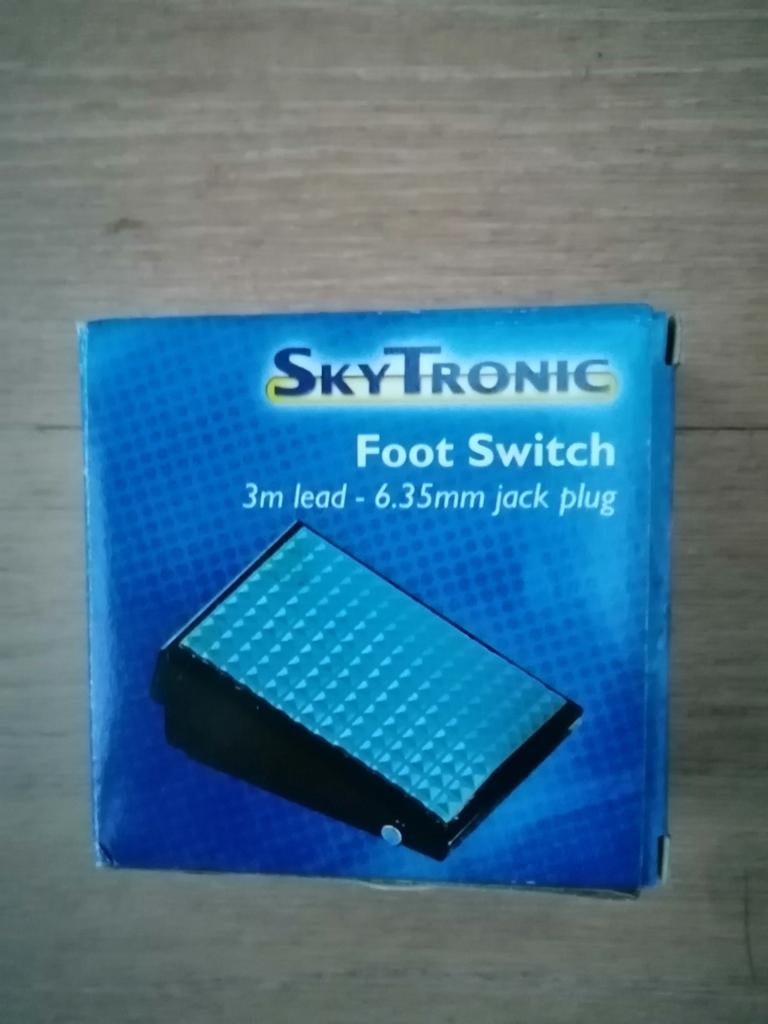 SkyTronic Voetschakelaar - 3m kabel, 6.35mm jack plug, Ophalen of Verzenden, Nieuw, Overige typen