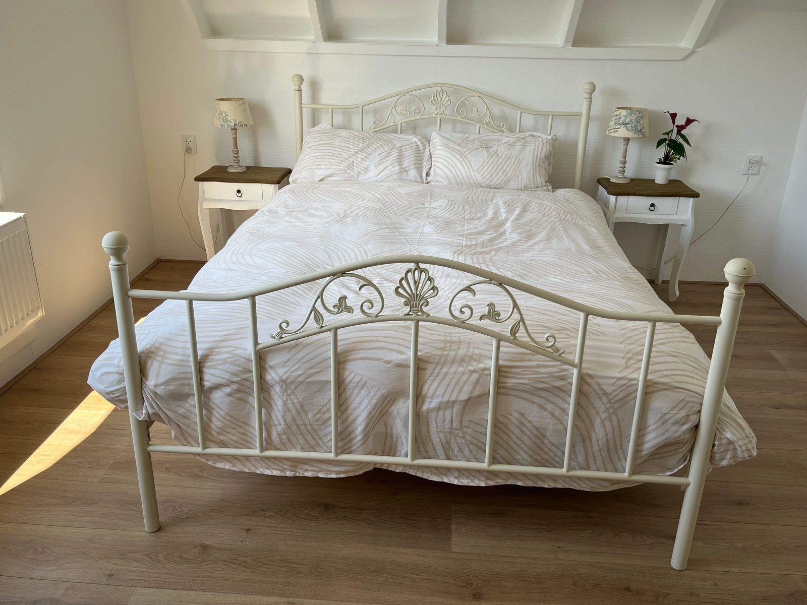 Romantisch bed 140x200, Ophalen, Gebruikt, Tweepersoons, 140 cm