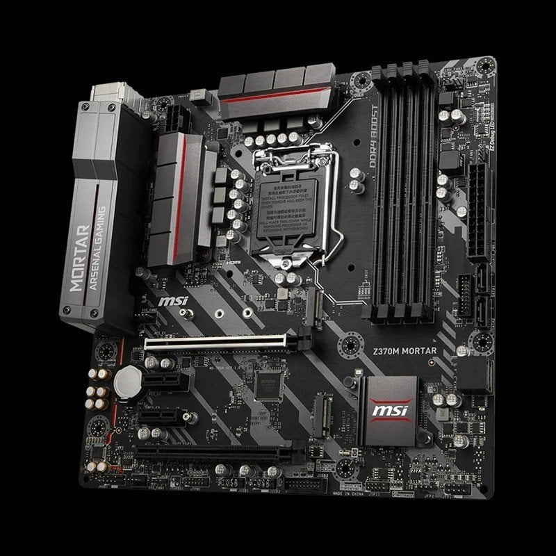 MSI Z370M MSI MORTAR met Socket LGA 1151, Computers en Software, Ophalen of Verzenden, Gebruikt, DDR4