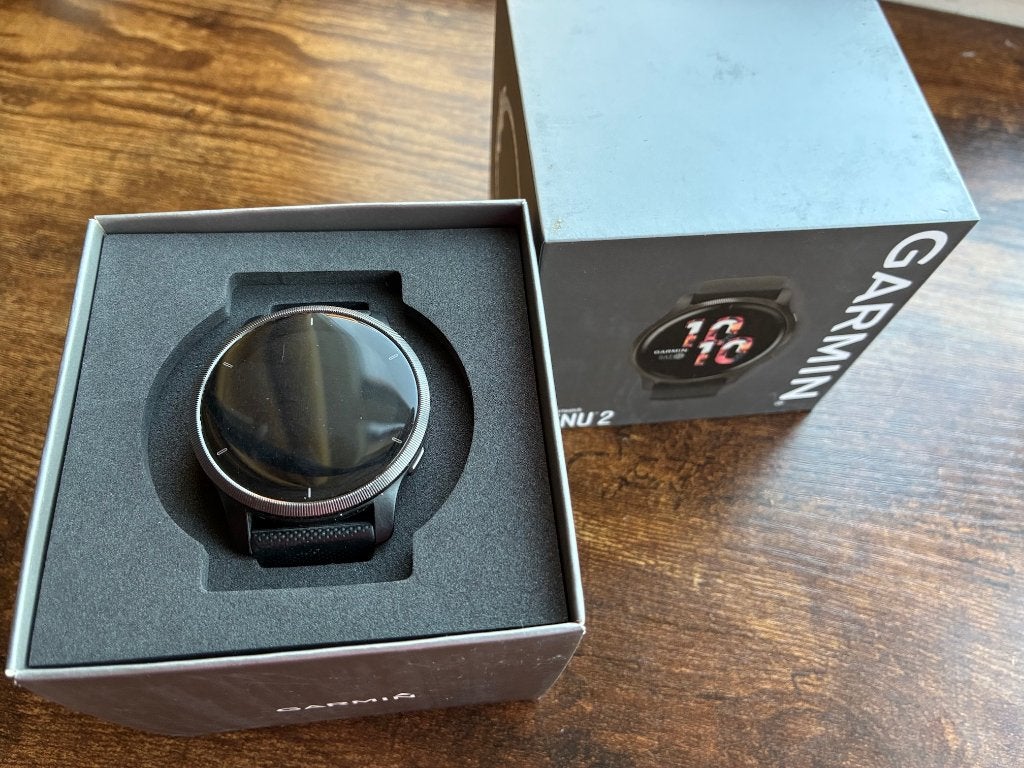 Garmin Venu 2, Sieraden, Tassen en Uiterlijk, Smartwatches, Ophalen, Gebruikt, Zwart, Garmin venu
