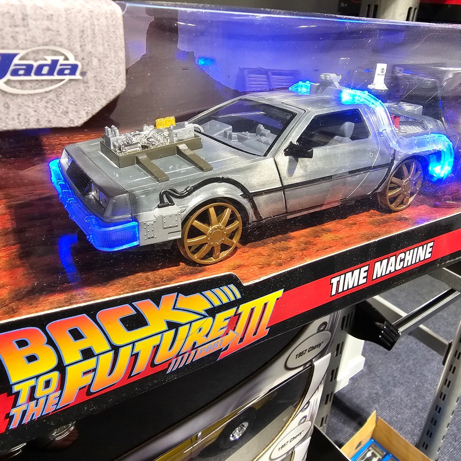 Back to the Future III Time Machine DeLorean 1/24, Jada, Nieuw, Ophalen of Verzenden, Onb