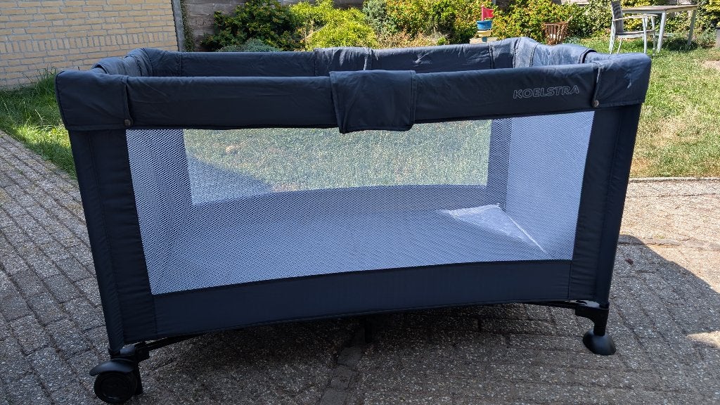 Koelstra camping bedje antraciet, Kinderen en Baby's, Ophalen, Gebruikt, Reisbedje