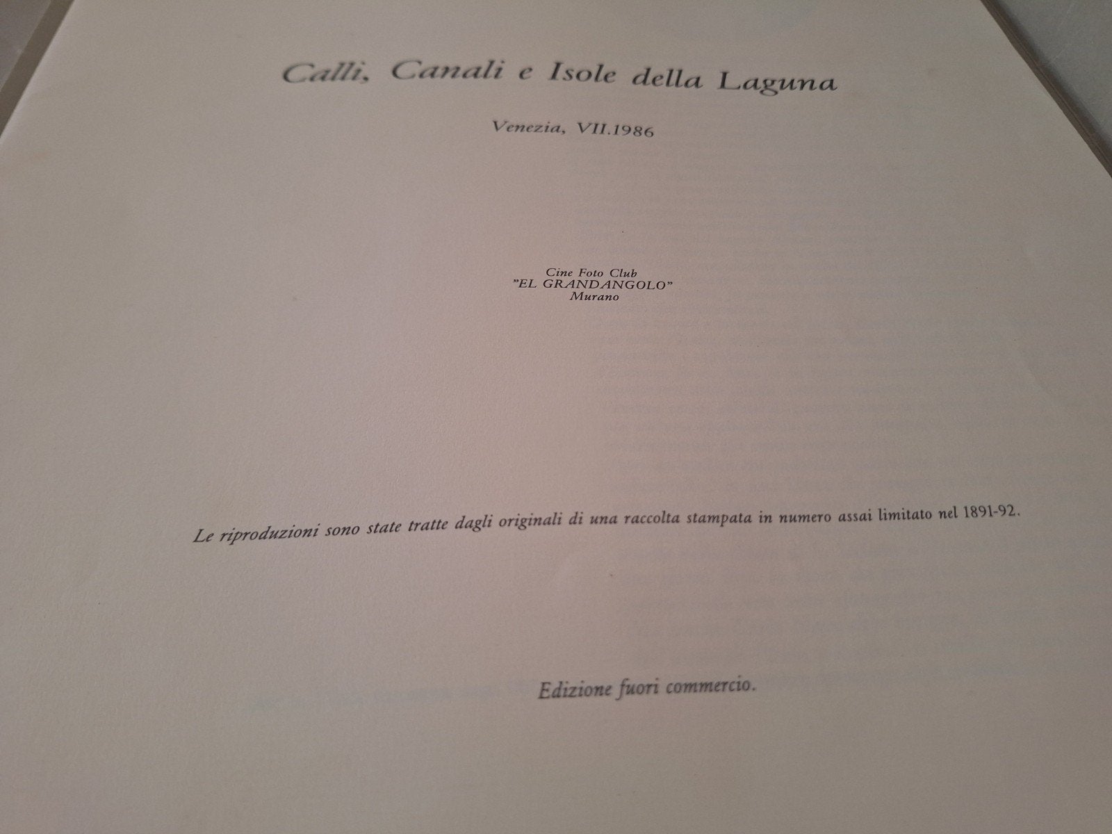 Foto 13 van Calli,Canali e Isole della Laguna Venezia VII 1986