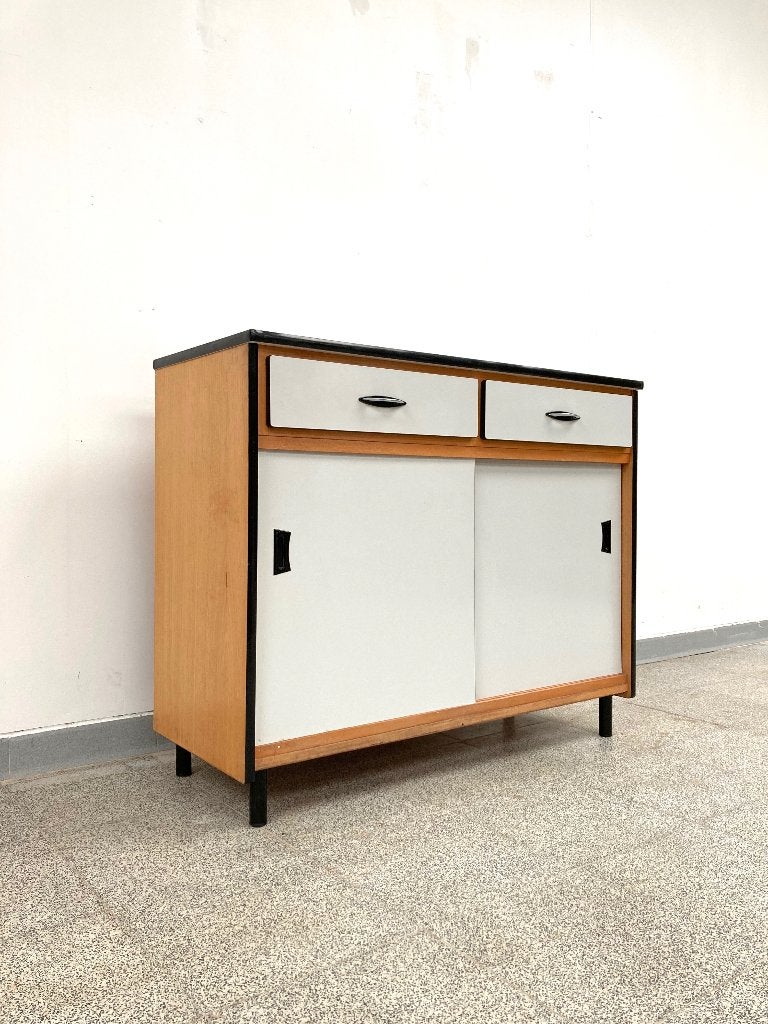 Vintage retro wandkastje/keukenkastje/dressoir 1960's, Gebruikt, Vintage, 25 tot 50 cm, Ophalen