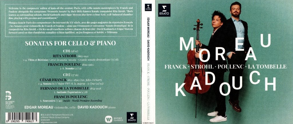 Edgar Moreau & David Kadouch, Franck - Strohl - Poulenc - La, Ophalen of Verzenden, Zo goed als nieuw