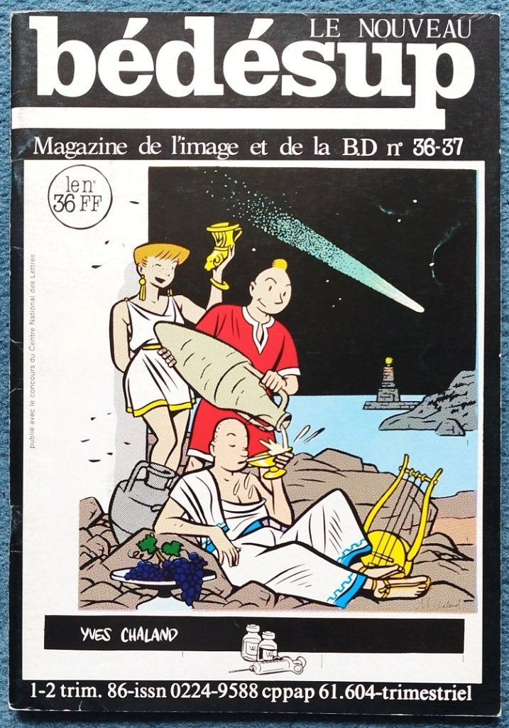 Yves Chaland & Yann, Bédésup # 36-37, Frans fanzine (1986), Boeken, Gelezen, Verzenden, Eén stripboek, Yves Chaland; Yann; Maurice Tilleux