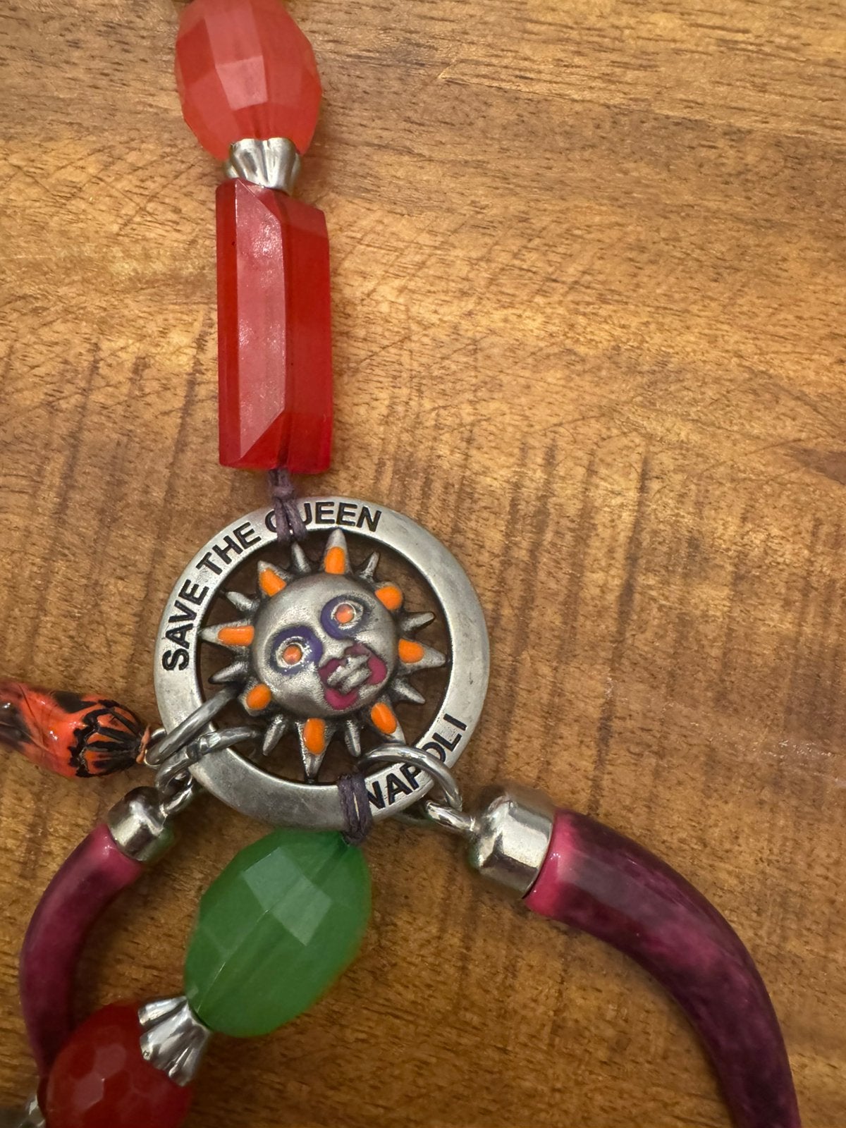 Save the queen ketting, Sieraden, Tassen en Uiterlijk, Ophalen of Verzenden, Zo goed als nieuw, Overige materialen