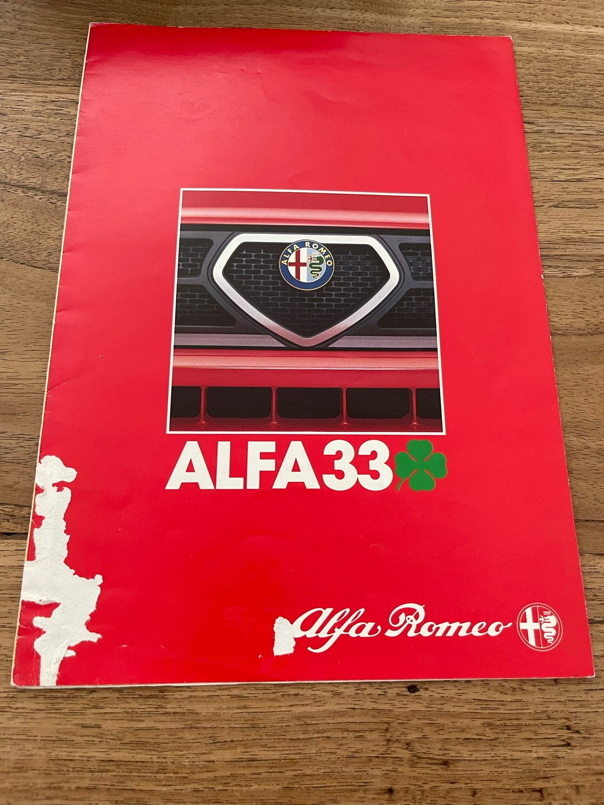 Alfa 33 Quadrifoglio Verde Verkoopbrochure 105pk + dealerste, Ophalen of Verzenden, Gelezen, Alfa Romeo