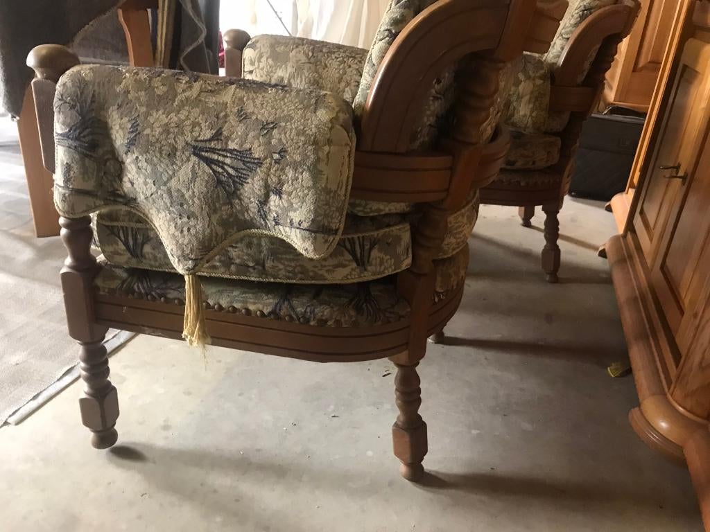 stoelen  , fauteuils, Huis en Inrichting, Ophalen, Gebruikt, Twee, Bruin